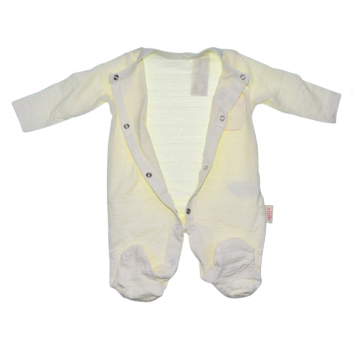 Salopeta cu maneca lunga pentru fete Mini Junior SALMJ-5, Galben [4]