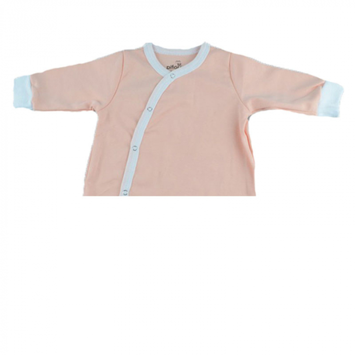 Salopeta cu maneca lunga pentru fete Pifou Model 32 M32-RR, Crem [2]