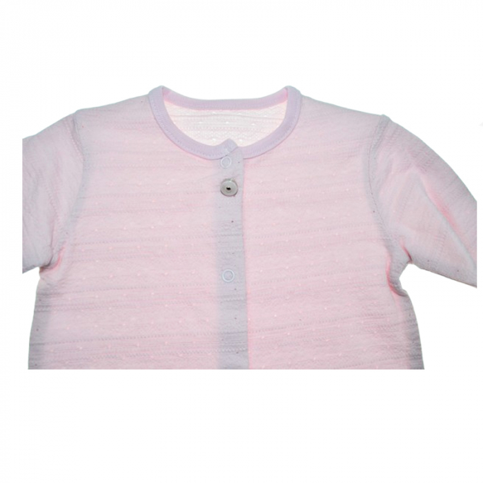 Salopeta cu maneca lunga si guler detasabil pentru fete Mini Junior SALMJ-29, Roz [3]