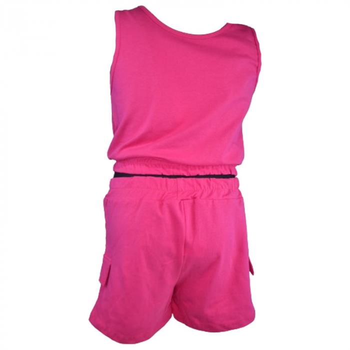 Compleu 2 piese pantaloni scurti si maiou pentru fete Mini Junior R290524-19, Fucsia [2]
