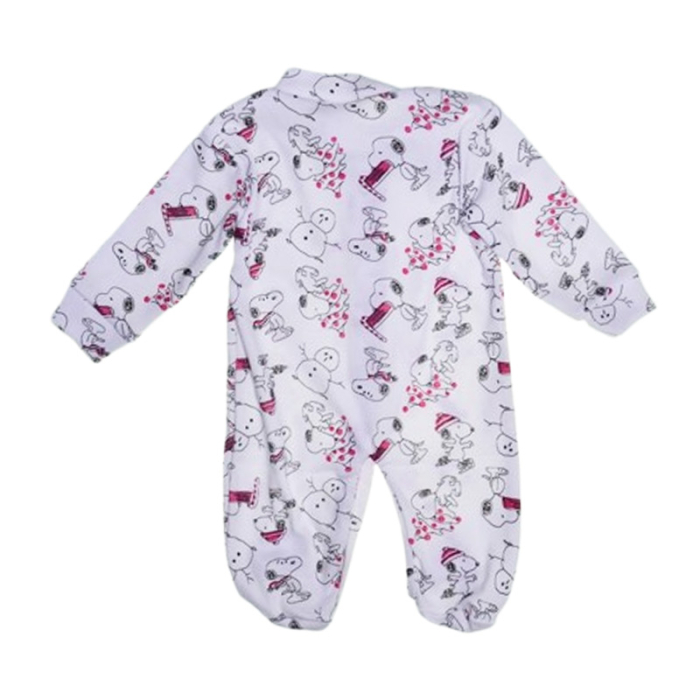 Salopeta cu Snoopy, cu maneca lunga, pentru fete, Mini Junior 1109S, Alb [3]