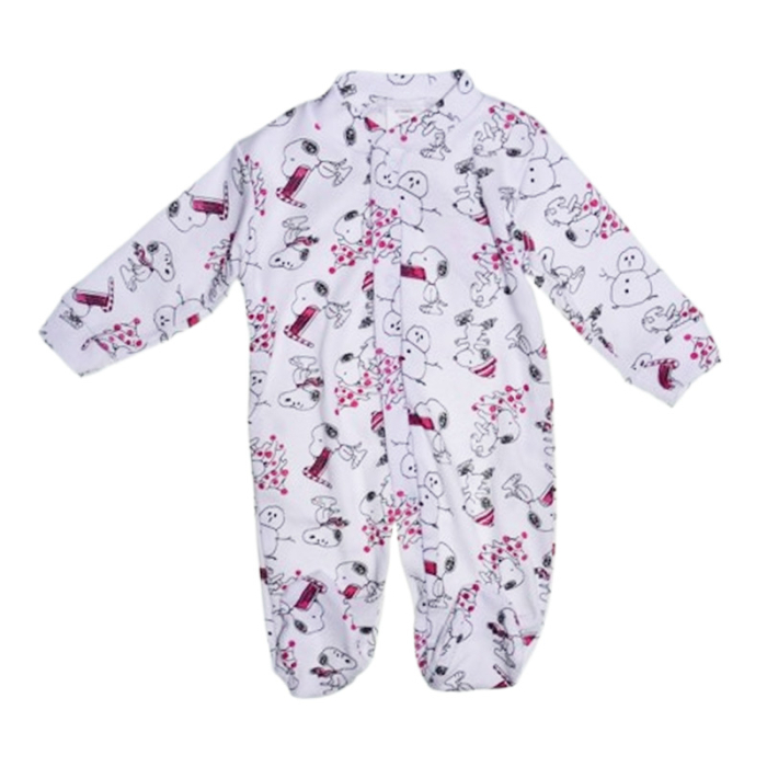 Salopeta cu Snoopy, cu maneca lunga, pentru fete, Mini Junior 1109S, Alb [1]