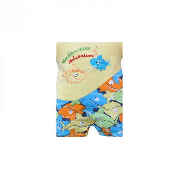 Salopeta de vara pentru baieti Koala Nemo 03-683C_62 cm, Crem [2]