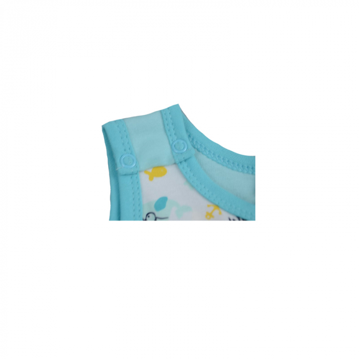 Salopeta de vara pentru baieti Koala 04-349-68-cm, Turcoaz [2]