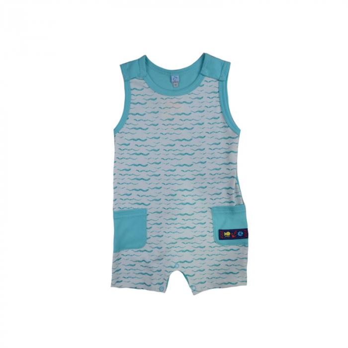 Salopeta de vara pentru baieti Koala 04-351-80-cm, Turcoaz [1]
