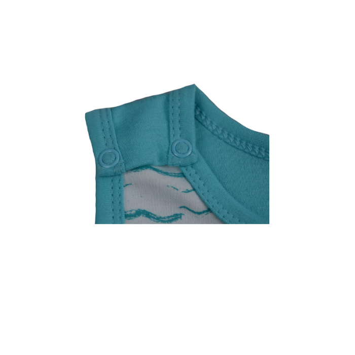 Salopeta de vara pentru baieti Koala 04-351-80-cm, Turcoaz [2]