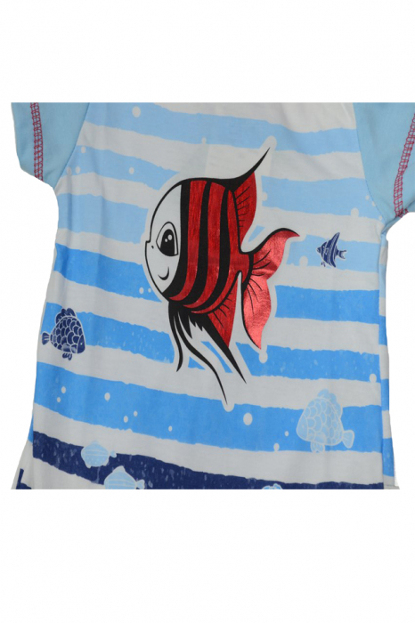 Salopeta de vara pentru baieti Koala Merlin 05-9911-62-cm, Albastru [3]