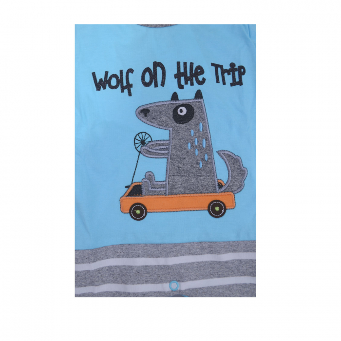Salopeta de vara pentru baieti Koala Wolf 05-312A_62 cm, Albastru [3]