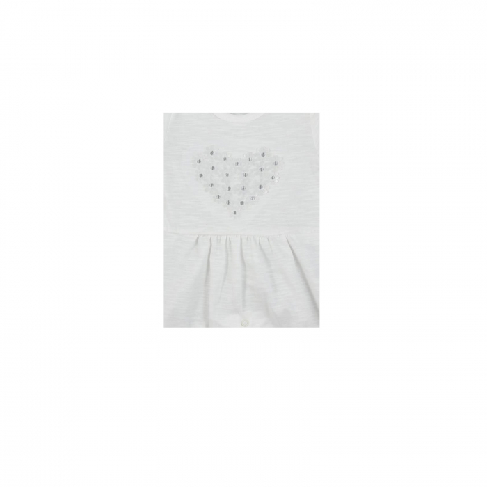 Salopeta de vara pentru fete Koala Marcelinka 08-572A_62 cm, Alb [2]