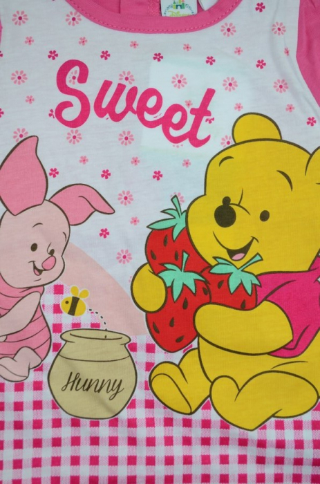 Salopeta de vara pentru fete Sun City Winnie The Pooh AQE0155R-71-cm, Fucsia [2]