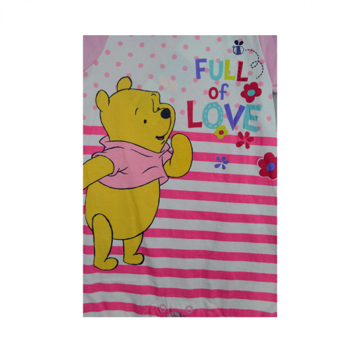 Salopeta de vara pentru fete Sun City Winnie The Pooh AQE0155RZ-71-cm, Roz [2]