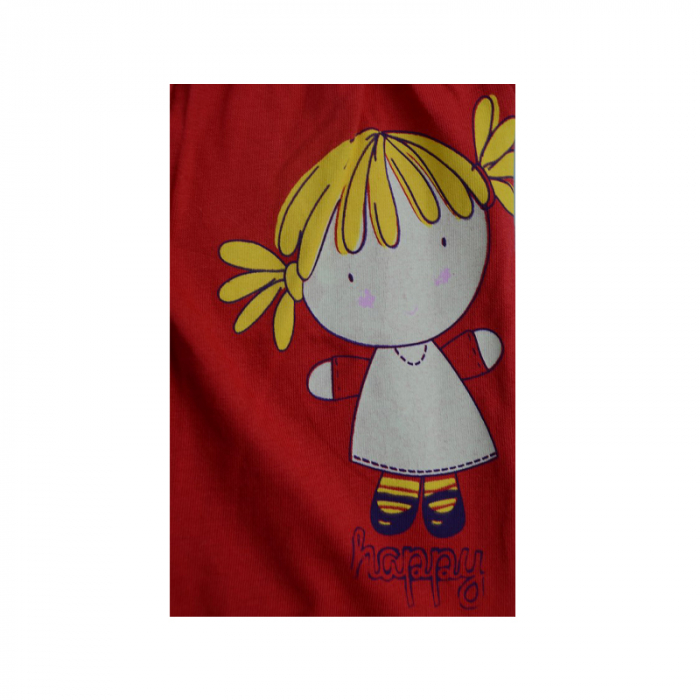 Salopeta de vara pentru fete Wendee BV04000130-68-74-cm, Rosu [3]