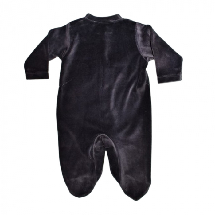 Salopeta din catifea, cu maneca lunga, pentru baieti, Mini Junior 70500N, Negru [3]