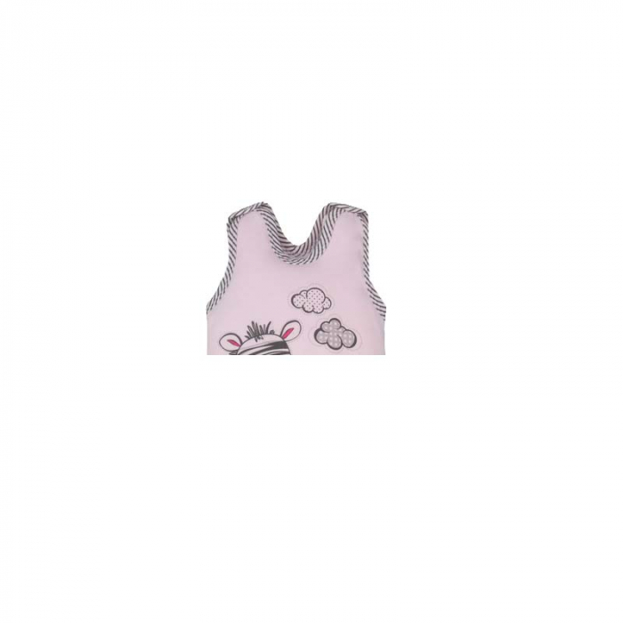 Salopeta fara maneci pentru fete Koala Zebra 2950R-80-cm, Roz [2]