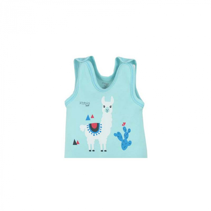 Salopeta fara maneci pentru baieti Koala Happy Baby 07-484T-62-cm, Turcoaz [2]