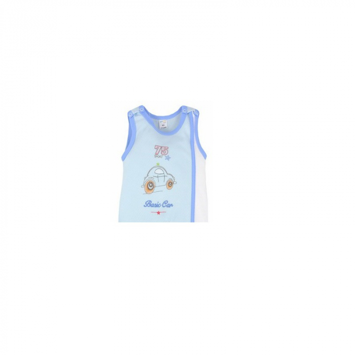 Salopeta fara maneci pentru baieti Koala Maly Sportowiek B01-048-68-cm, Albastru [2]
