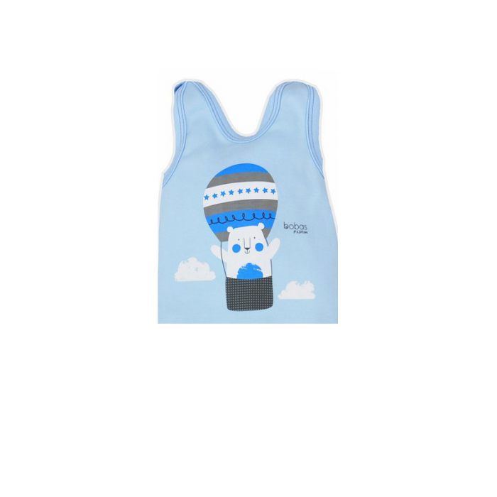 Salopeta fara maneci pentru baieti Koala Mini Baby 3919-74-cm, Albastru [2]