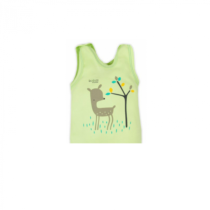 Salopeta fara maneci pentru copii Koala Mini Baby 3919V-74-cm, Verde [2]