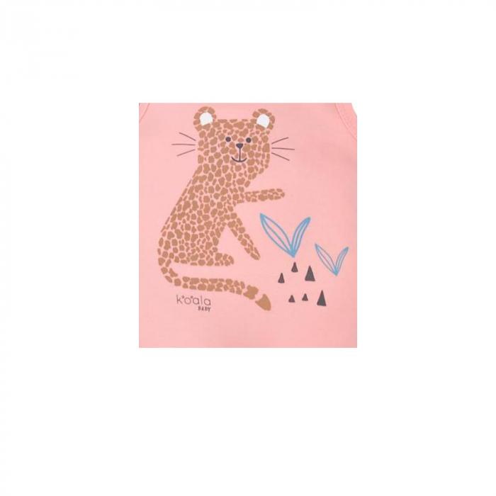 Salopeta pentru fete Koala Farma 08-138C-62-cm, Coral [2]