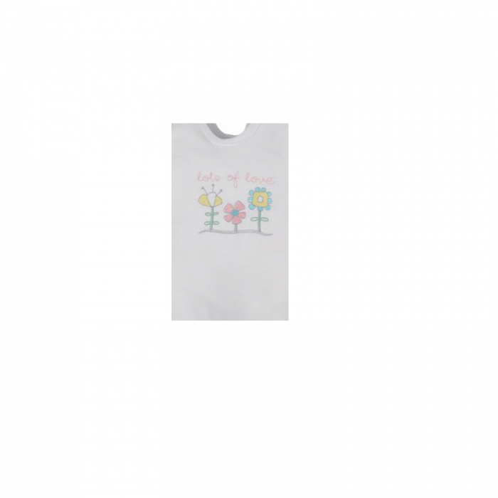 Salopeta fara maneci pentru fete Koala Flower A01-008A_68 cm, Alb [2]