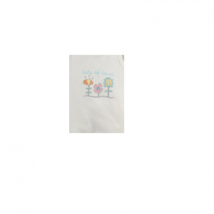 Salopeta fara maneci pentru fete Koala Flower A01-011C-68-cm, Crem [2]