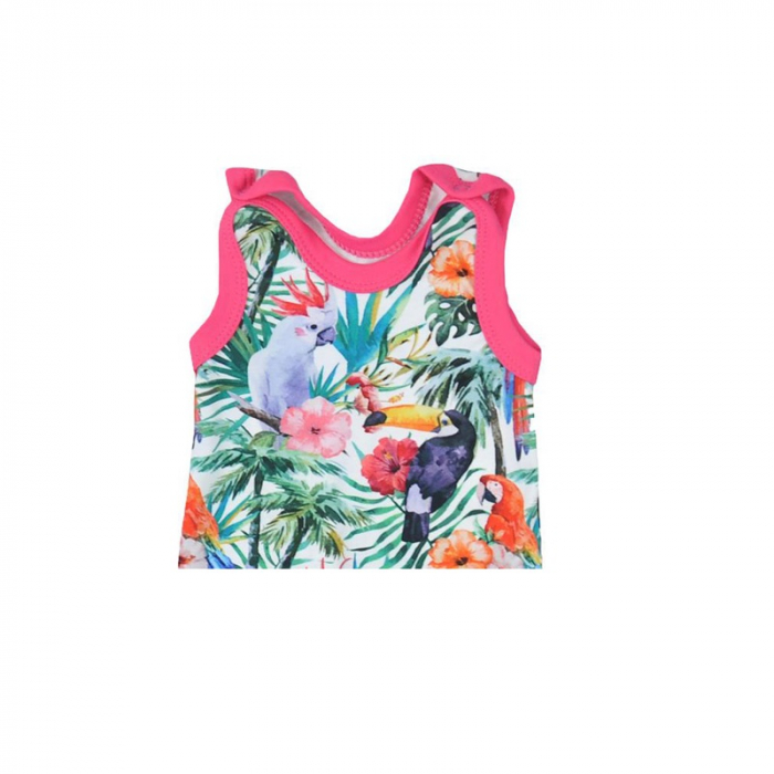 Salopeta fara maneci pentru fete Koala Madagaskar 08-274R-62-cm, Multicolor [2]