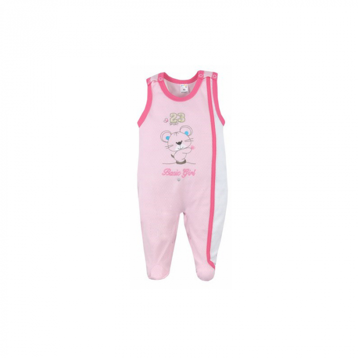 Salopeta fara maneci pentru fete Koala Maly Sportowiek B01-048R-80-cm, Roz [1]