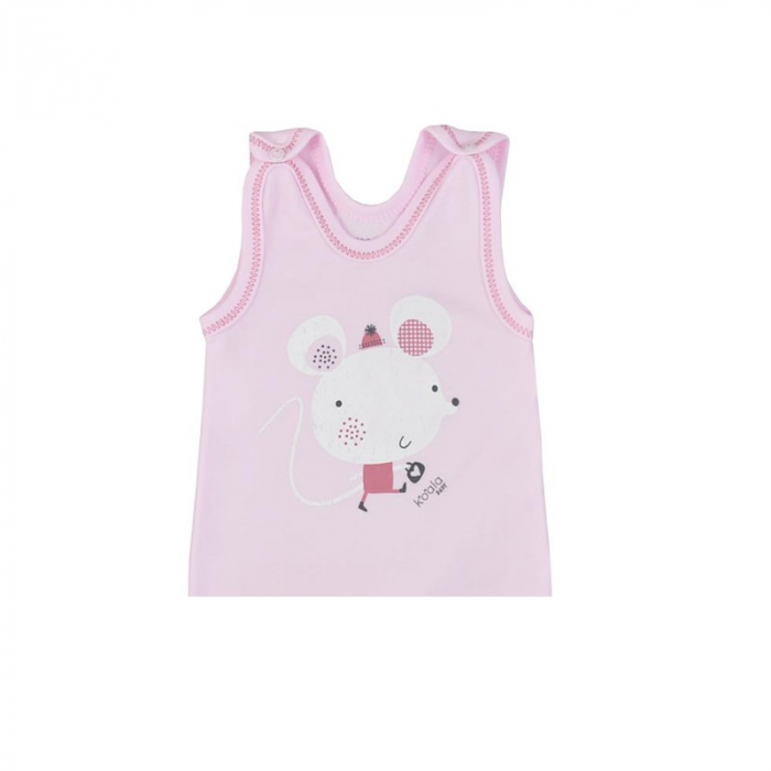 Salopeta fara maneci pentru fete Koala Tasmania 08-619R-62-cm, Roz [2]