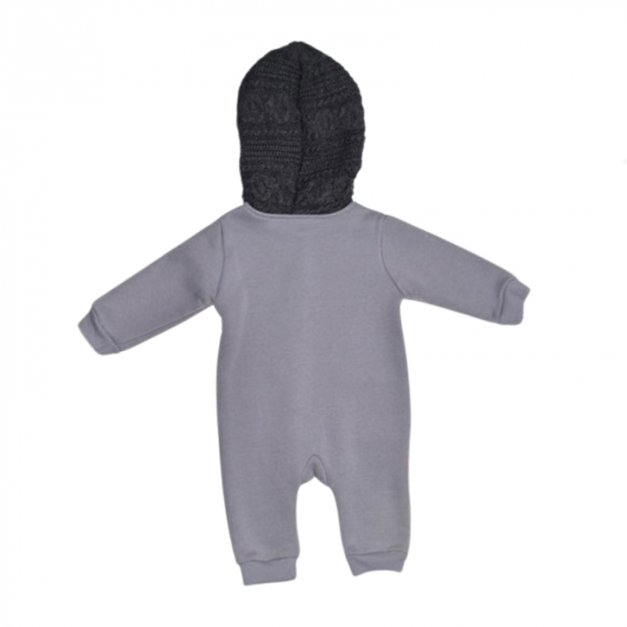 Salopeta groasa cu gluga pentru baieti Mini Junior SMJ-211, Gri [2]