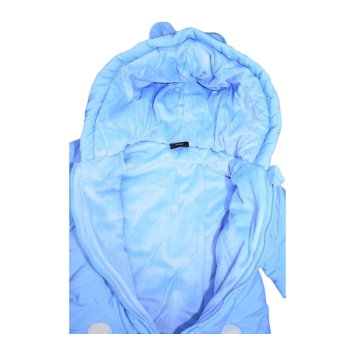 Salopeta imblanita, de iarna, cu botosei si manusi detasabile, pentru baieti, Happy House FOFO-209A-80, Albastru [5]