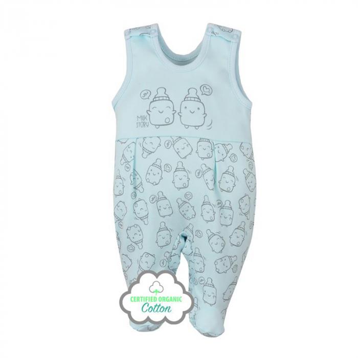 Salopeta fara maneci pentru baieti Koala Butelki 06-686A-80-cm, Albastru [2]