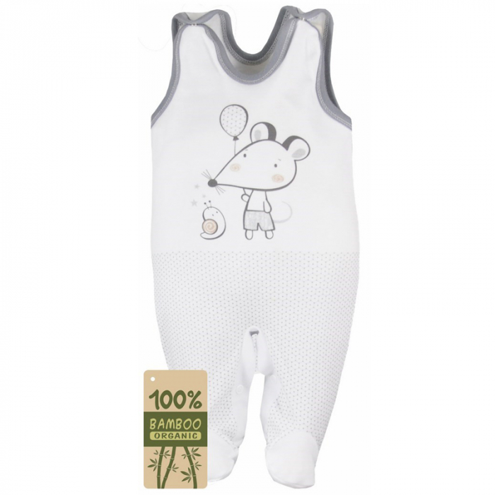 Salopeta pentru baieti Koala Myska Bambus 05-748C-62-cm, Crem [2]