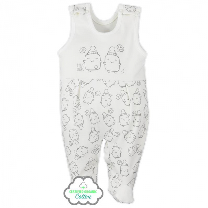Salopeta fara maneci pentru copii Koala Butelki 06-686C-80-cm, Crem [2]