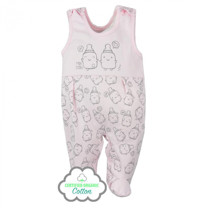 Salopeta fara maneci pentru fete Koala Butelki 06-684-68-cm, Roz [2]