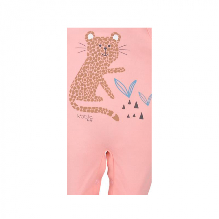 Salopeta pentru fete Koala Farma 08-138C-62-cm, Coral [2]