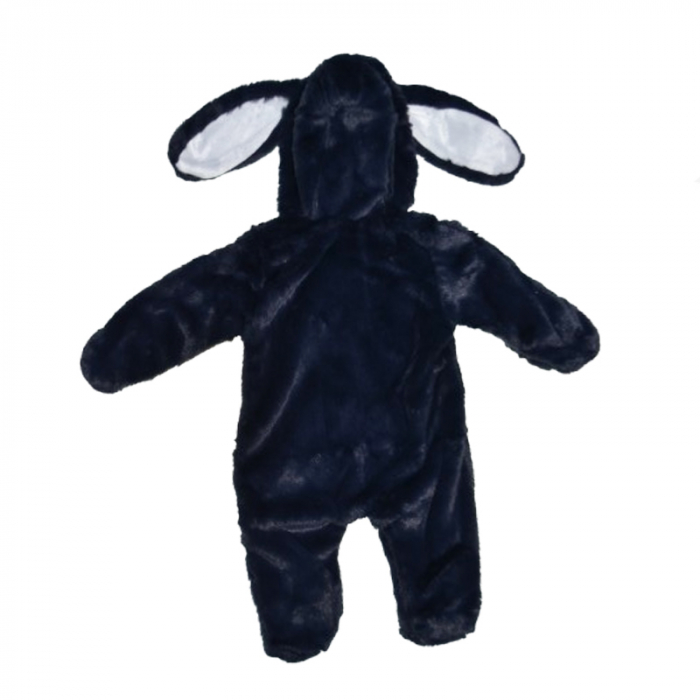 Salopeta pufoasa cu gluga pentru bebelusi Mini Junior SLP-2107, Bleumarin [2]