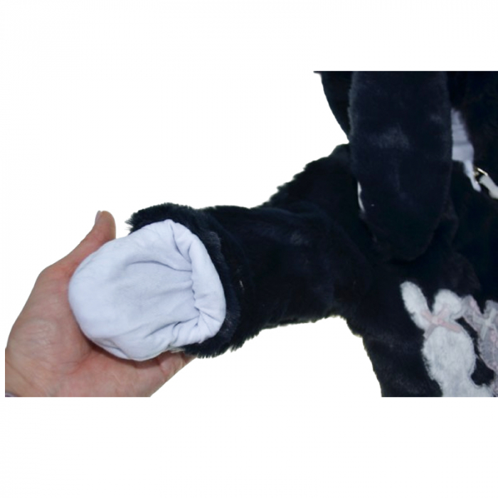 Salopeta pufoasa cu gluga pentru bebelusi Mini Junior SLP-2107, Bleumarin [3]