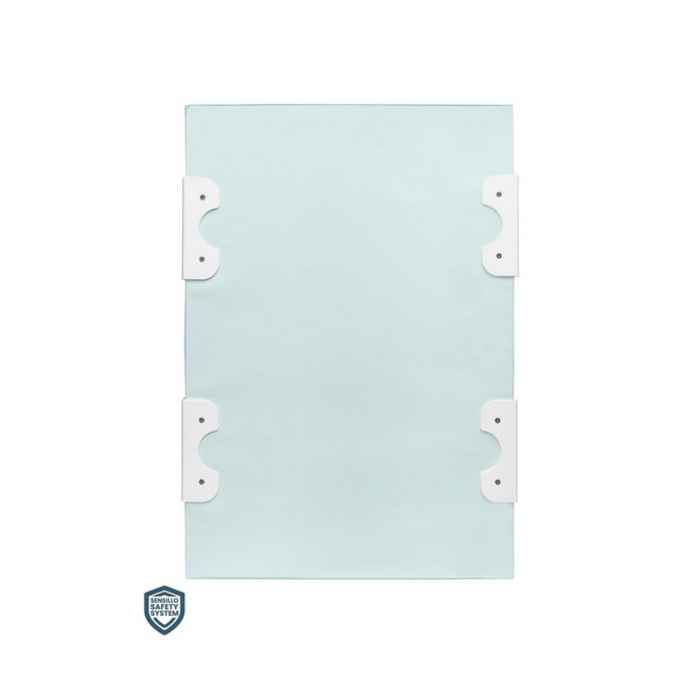 Saltea de infasat rigida 70 x 49 x 3 cm pentru bebelusi Sensillo 120225-2, Albastru [2]