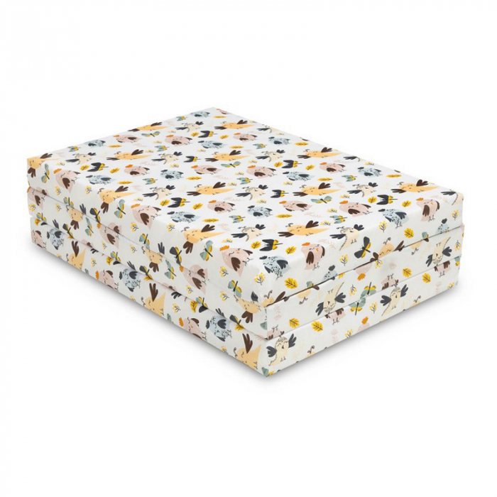 Saltea pliabila de zi cu zi si pentru calatorii 120 x 60 x 5 cm Sensillo 393674, Alb [3]