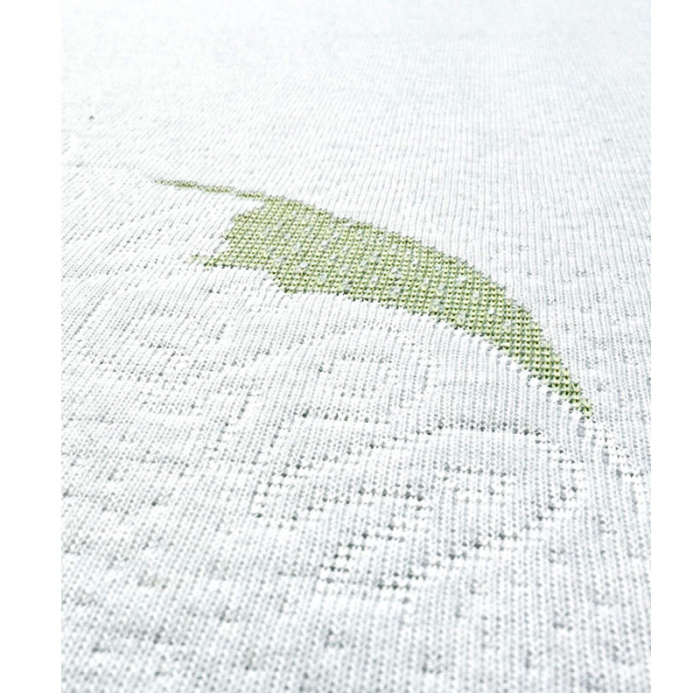 Saltea Sensillo Latex-Spuma-Cocos cu Aloe Vera 120 x 60 x 12 cm 523795, Alb [4]