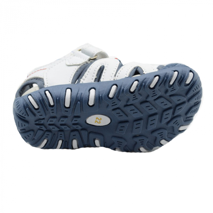 Sandale pentru baieti American Club DR08/20A-25, Alb [2]