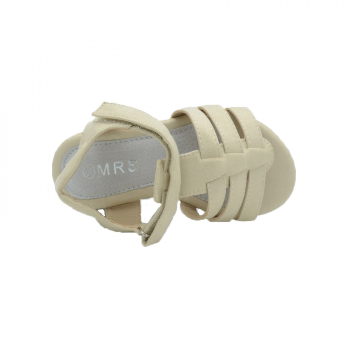 Sandale cu platforma pentru fete MRS M-3-31, Crem [2]
