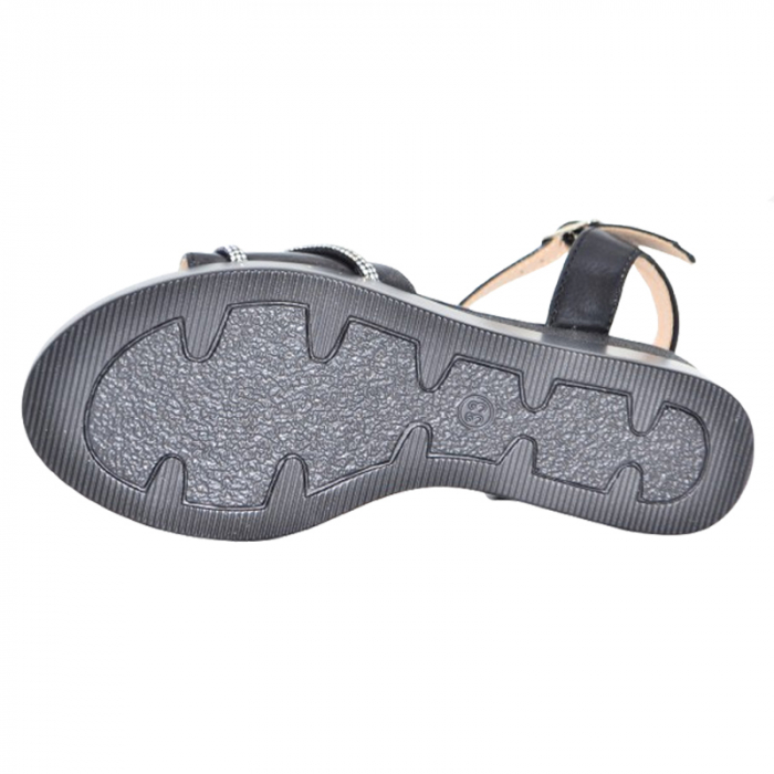 Sandale cu platforma pentru fete MRS M734N,  Negru [4]