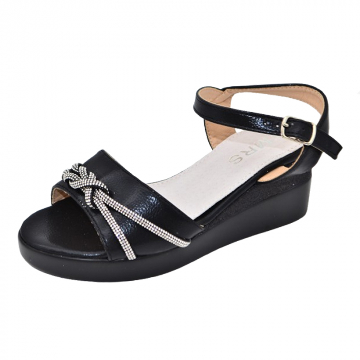 Sandale cu platforma pentru fete MRS M734N,  Negru [1]