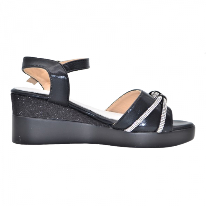 Sandale cu platforma pentru fete MRS M734N,  Negru [3]