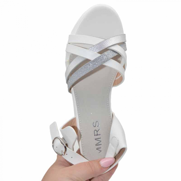 Sandale cu platforma pentru fete MRS M813-A-31, Alb [3]
