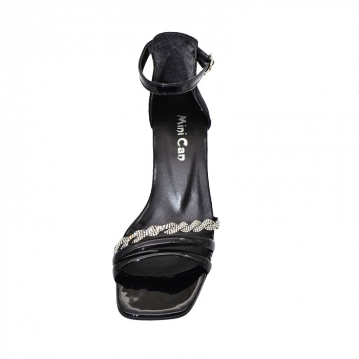 Sandale cu toc pentru fete Mini Junior PTC-MJ7, Negru [3]