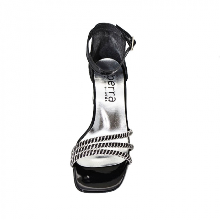 Sandale cu toc pentru fete Mini Junior PTC-MJ8, Negru [3]