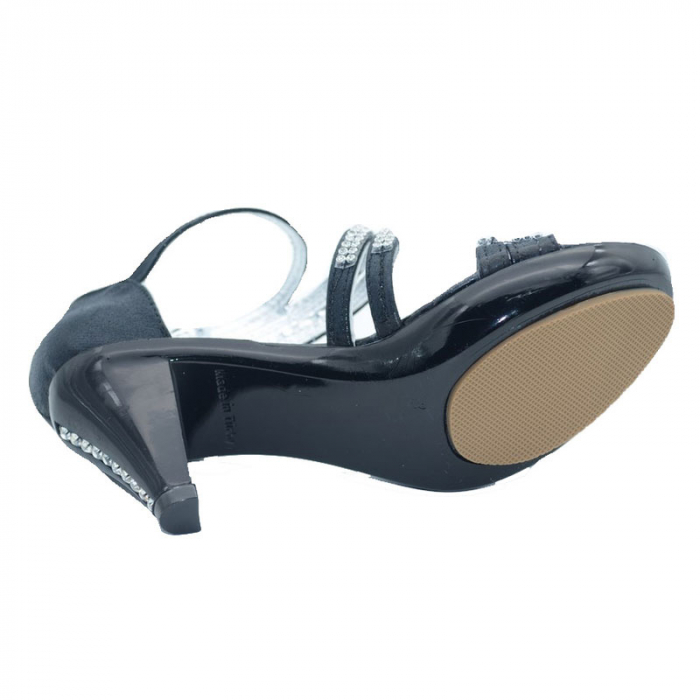 Sandale cu toc pentru fete Mini Kids SMK2-N-35, Negru [2]