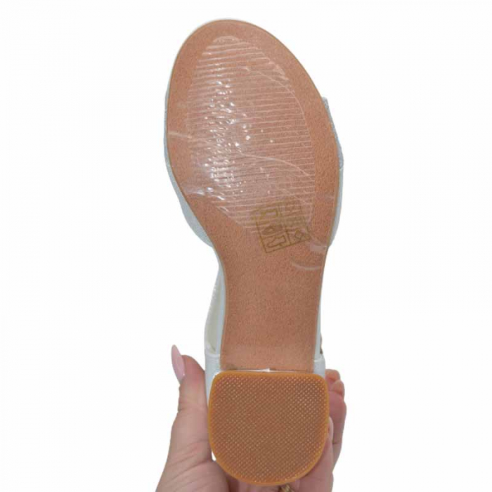 Sandale cu toc pentru fete MRS M1031, Argintiu [4]